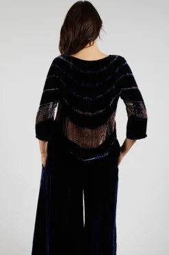 Cornelia Shirt in Navy Wave