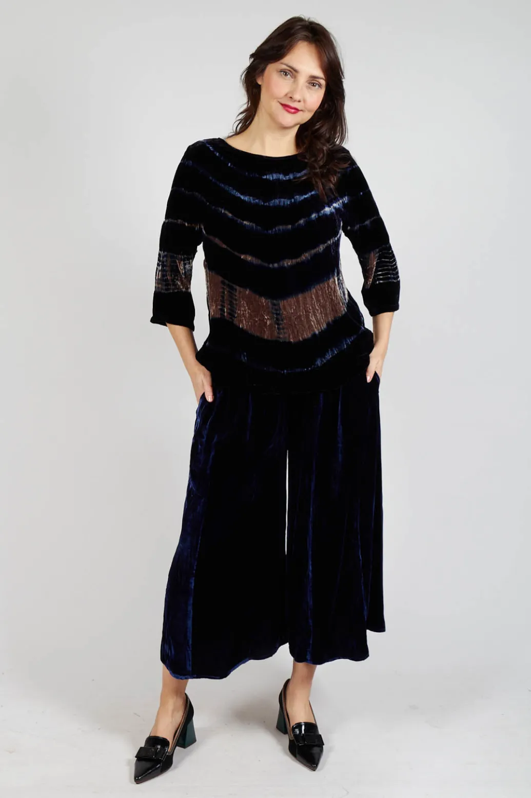 Cornelia Shirt in Navy Wave