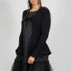 Cotton Cardigan in Black
