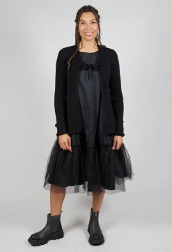 Cotton Cardigan in Black