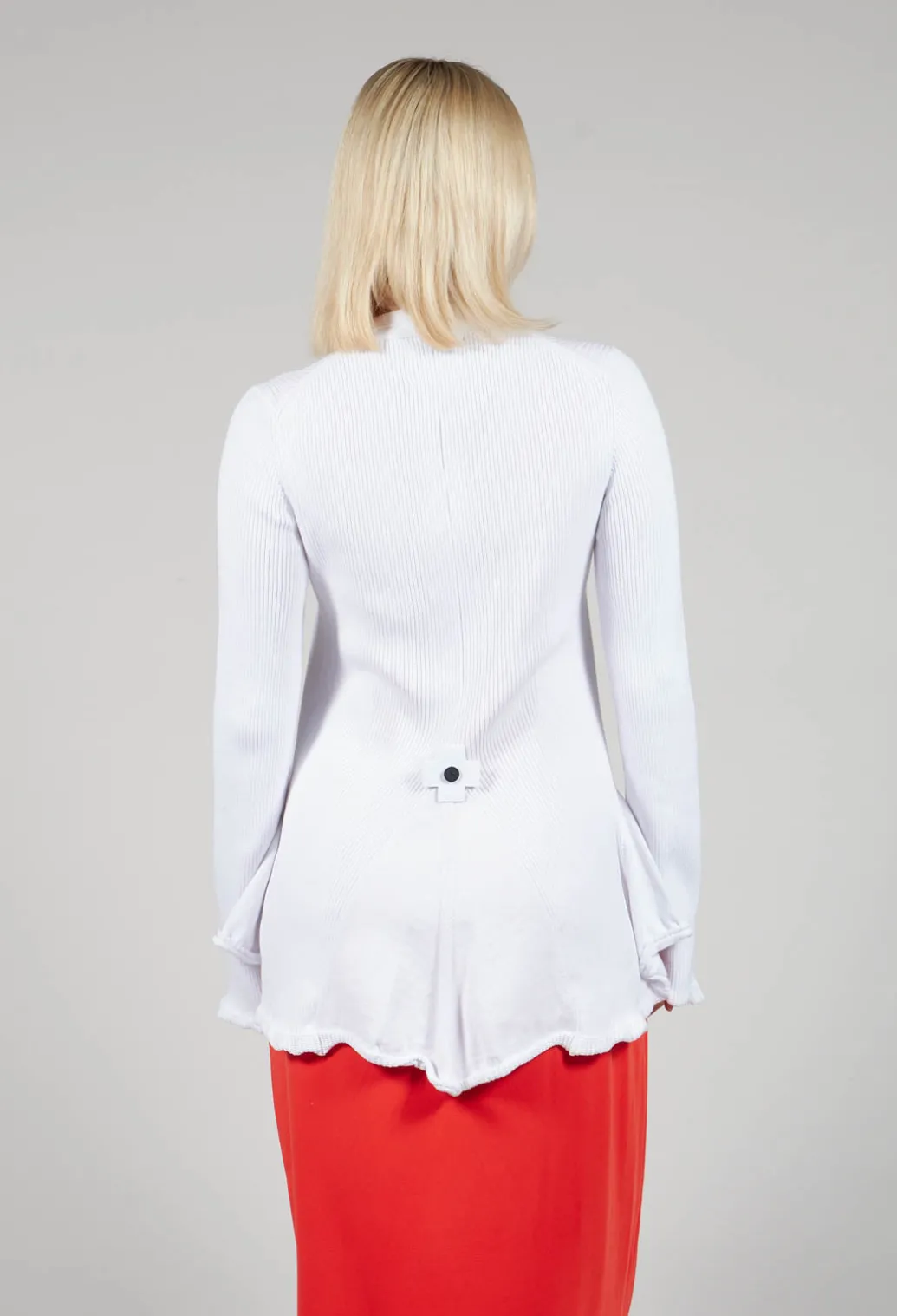 Cotton Cardigan in White