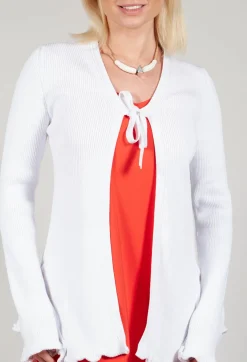 Cotton Cardigan in White