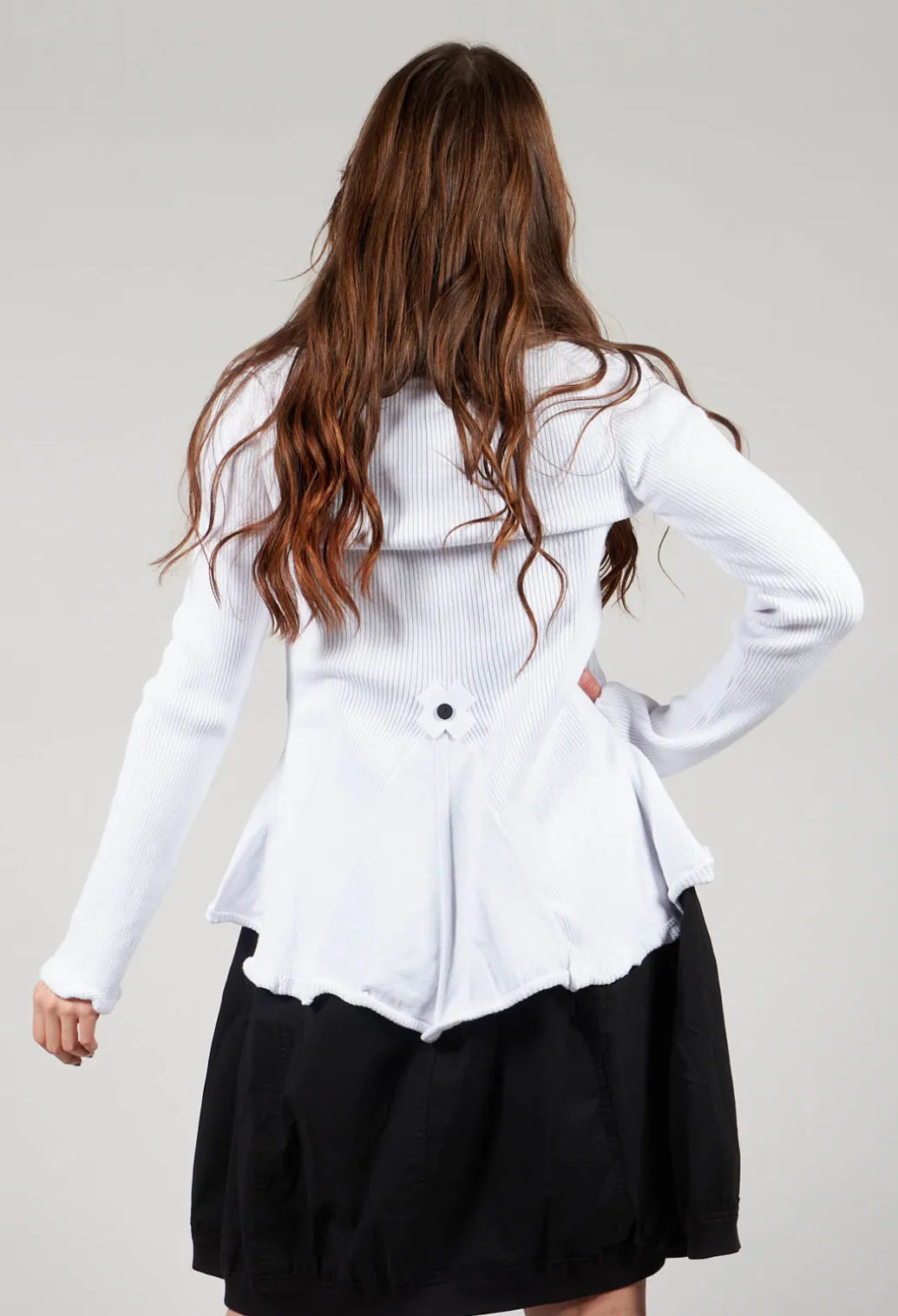 Cotton Cardigan in White