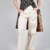 Cotton Cargo Trousers in Latte