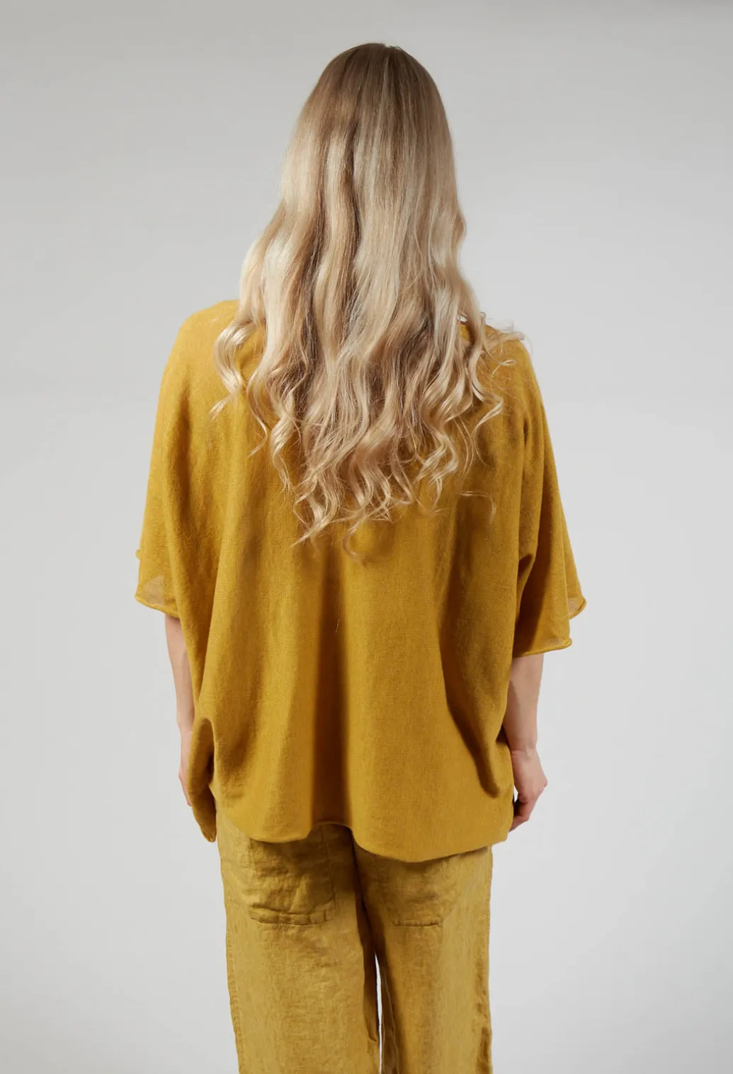 Cotton Maxi Jumper in Sun Yellow