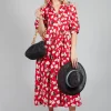 Cotton Midi Dress in Squirrel