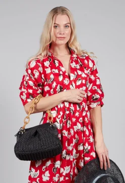 Cotton Midi Dress in Squirrel
