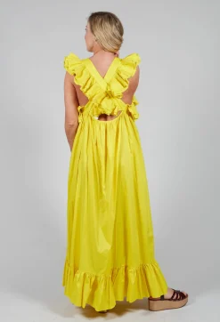 Cotton Muslin Dress in Sunflower