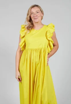 Cotton Muslin Dress in Sunflower