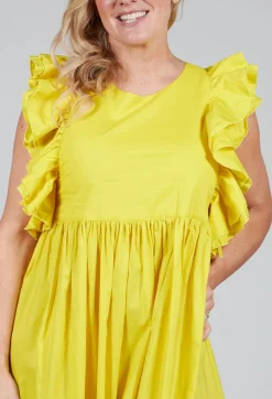 Cotton Muslin Dress in Sunflower