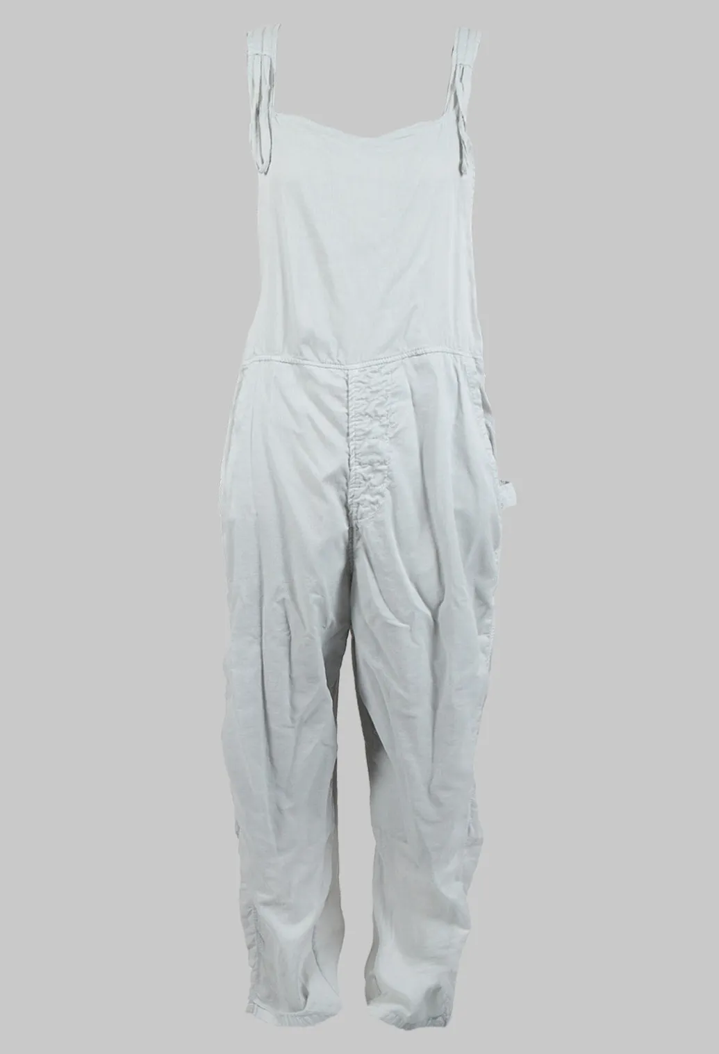 Cotton Overalls in Ghiaccio