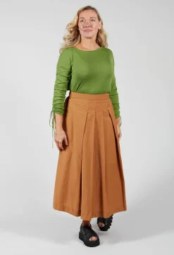 Cotton Shan Skirt in Biscotto