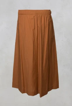 Cotton Shan Skirt in Biscotto