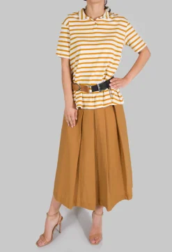 Cotton Shan Skirt in Biscotto
