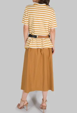Cotton Shan Skirt in Biscotto