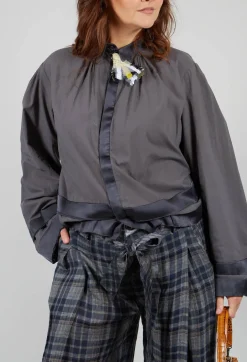 Cotton Shirt in Anthracite