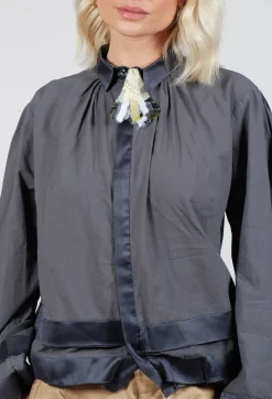 Cotton Shirt in Anthracite