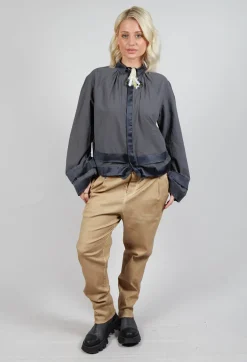 Cotton Shirt in Anthracite