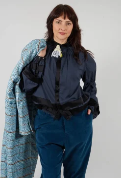 Cotton Shirt in Navy