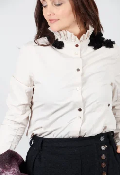 Cotton Shirt in Powder
