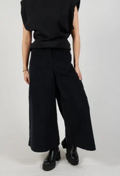 Cotton Trousers in Black