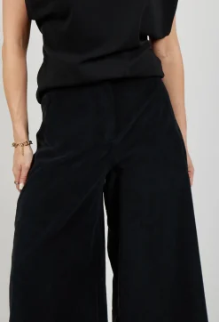 Cotton Trousers in Black