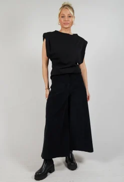 Cotton Trousers in Black