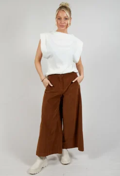Cotton Trousers in Brown
