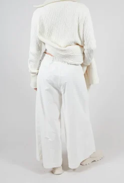 Cotton Trousers in Cream