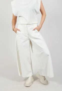 Cotton Trousers in Cream