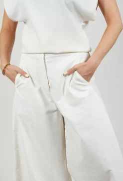 Cotton Trousers in Cream