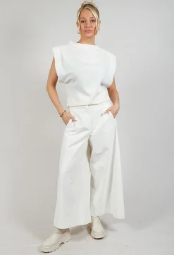 Cotton Trousers in Cream