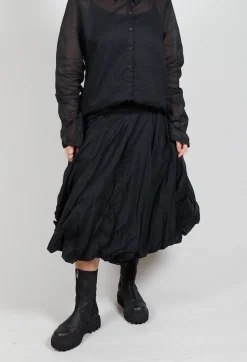 Cotton Tutu Skirt in Black Stiff