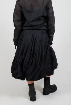 Cotton Tutu Skirt in Black Stiff