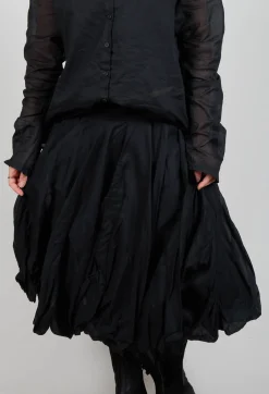 Cotton Tutu Skirt in Black Stiff