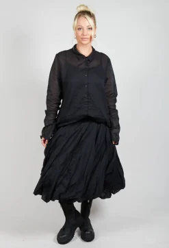 Cotton Tutu Skirt in Black Stiff