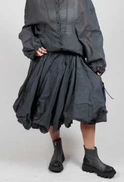 Cotton Tutu Skirt in Coal Cloud Stiff