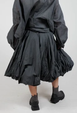Cotton Tutu Skirt in Coal Cloud Stiff