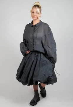 Cotton Tutu Skirt in Coal Cloud Stiff