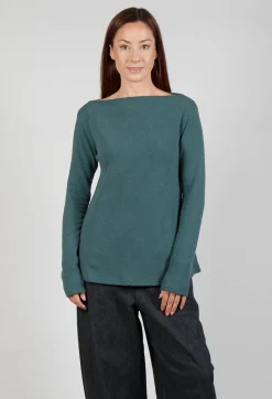 Cowl Neck Jumper in Agave