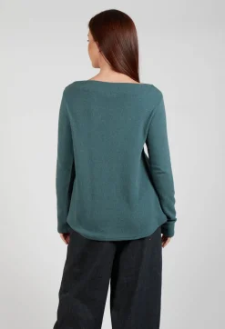 Cowl Neck Jumper in Agave
