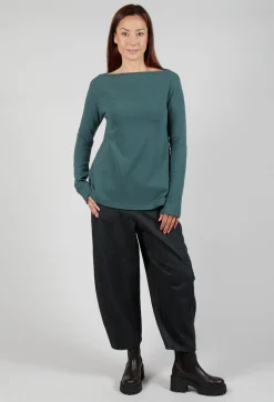 Cowl Neck Jumper in Agave