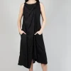 Cowl Neckline Dress in Black