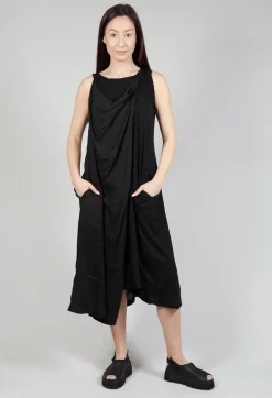 Cowl Neckline Dress in Black