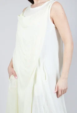 Cowl Neckline Dress in Lily 10% Cloud