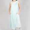 Cowl Neckline Dress in Tulip 10% Cloud