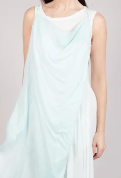 Cowl Neckline Dress in Tulip 10% Cloud