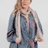 Crash-Scha Scarf in Kiesel