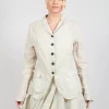 Creased Effect Jacket in Eraser Stiff
