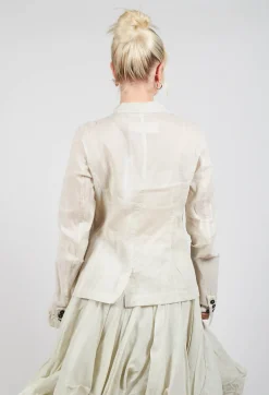 Creased Effect Jacket in Eraser Stiff